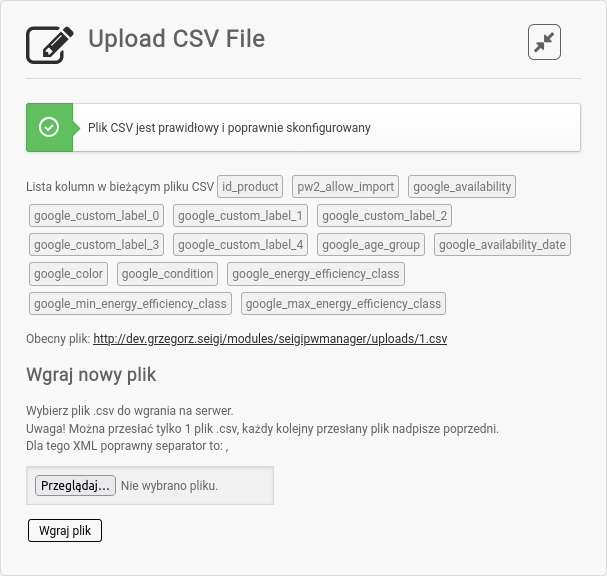 PriceWars II CSV - Manager v 2.0 - Automatyczne etykiety niestandardowe Google GMC